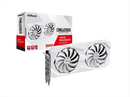 VGA ASROCK RX6600 CHALLENGER WHITE 8GB GDDR6, HDMI, 3xDP, RX6600 CLW 8G