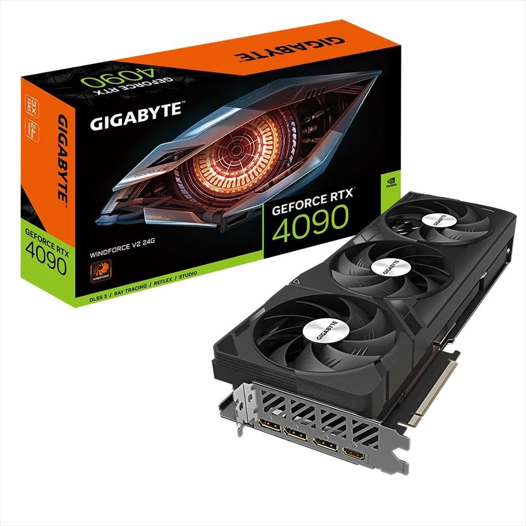VGA GIGABYTE RTX 4090 WINDFORCE V2 24GB GDDR6X, 1xHDMI ,3xDP, GV-N4090WF3V2-24GD